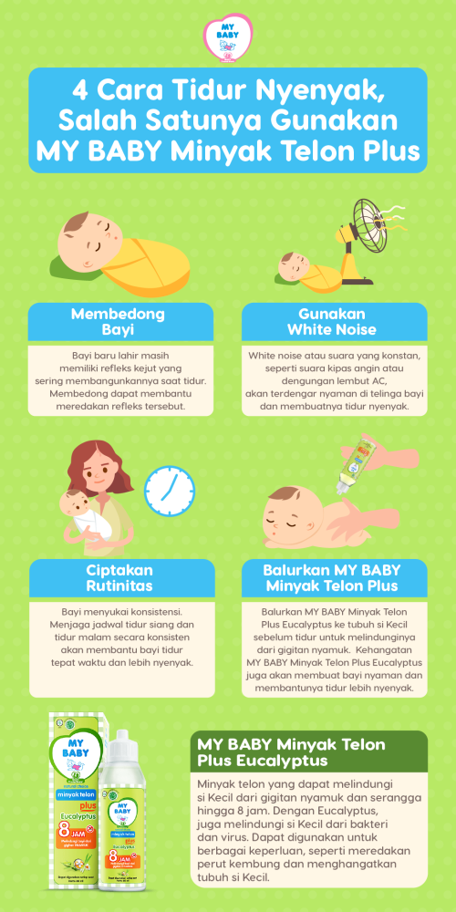 4 Cara Tidur Nyenyak, Salah Satunya Gunakan MY BABY Minyak Telon Plus