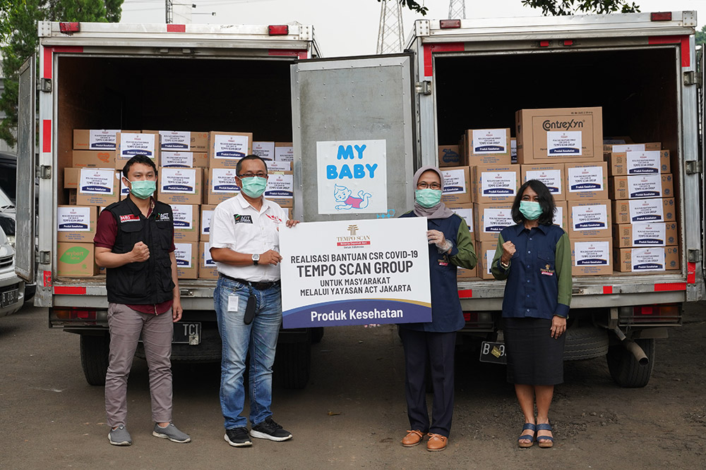 Realisasi Bantuan Donasi CSR COVID-19 Tempo Scan Group kepada 3 Lembaga Sosial di Jakarta
