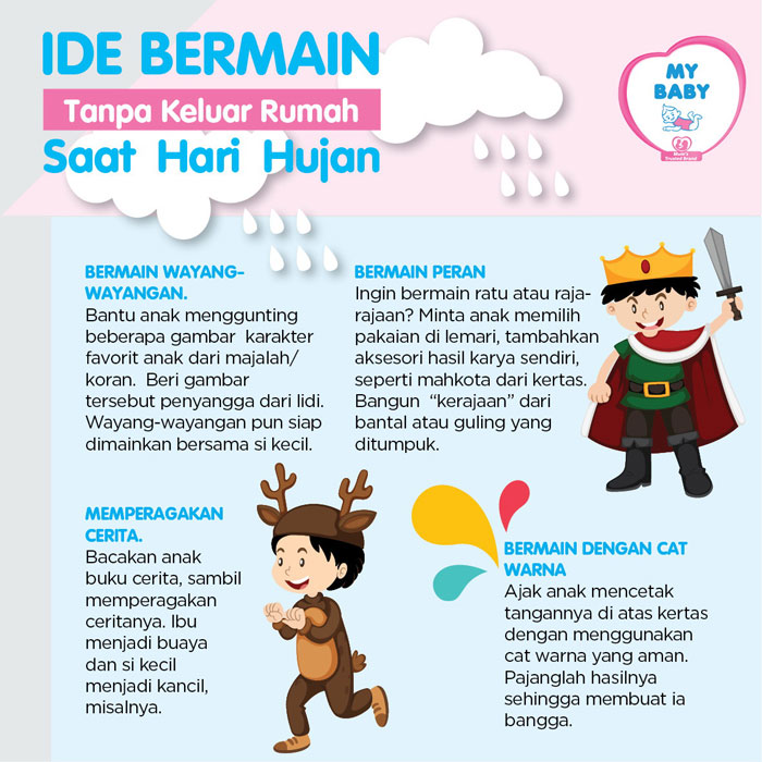 Ide Bermain Tanpa Keluar Rumah Saat Hari Hujan