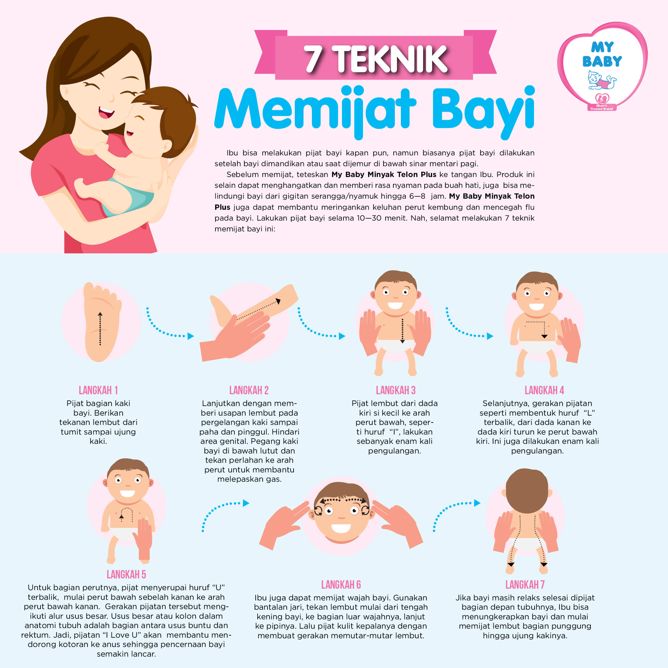7 Teknik Memijat Bayi