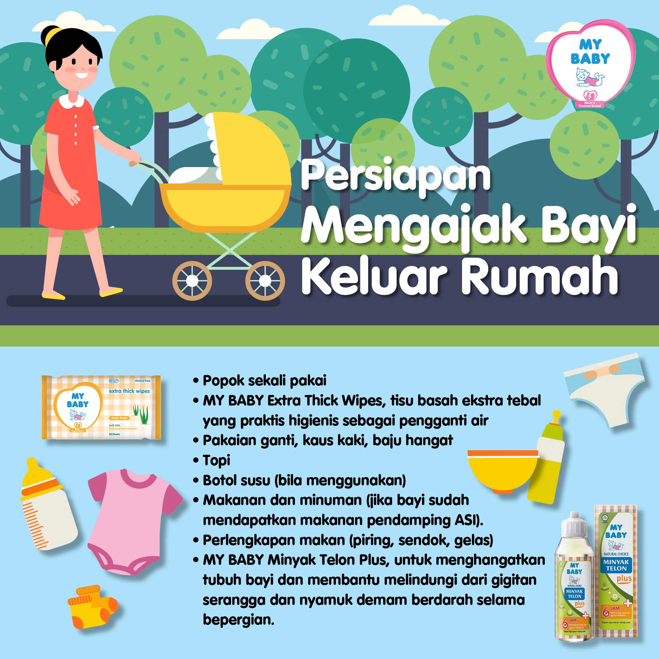 Persiapan Mengajak Bayi Keluar Rumah