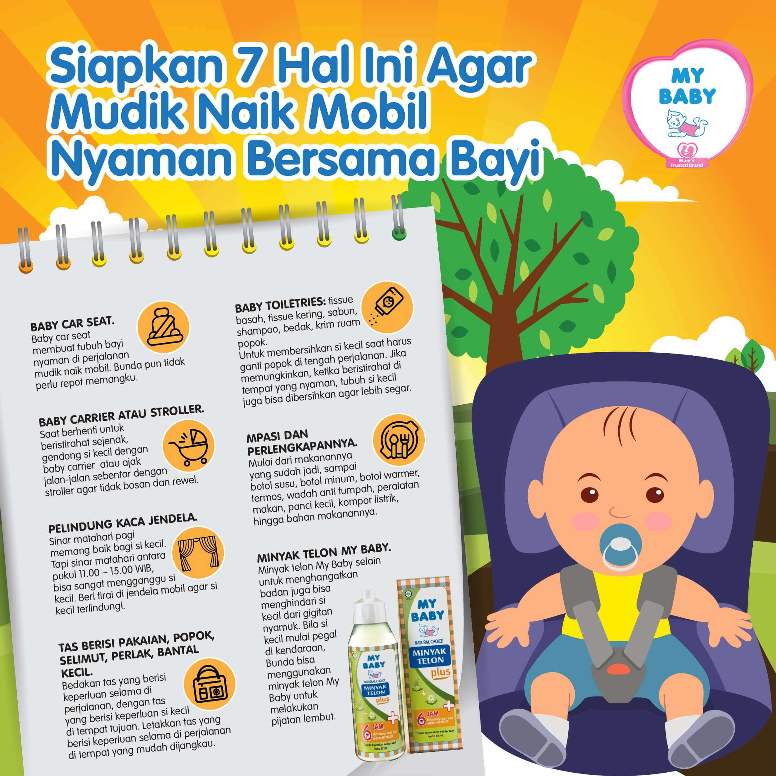 Siapkan 7 Hal Ini Agar Mudik Naik Mobil Nyaman Bersama Bayi